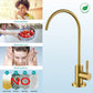 American Imaginations AI-36508 2" Brass Arc Stainless Steel Modern Kitchen Sink Faucet