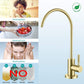 American Imaginations AI-36509 2" Gold Arc Stainless Steel Modern Kitchen Sink Faucet