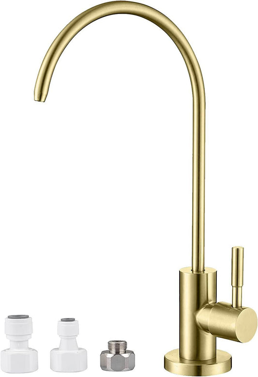 American Imaginations AI-36509 2" Gold Arc Stainless Steel Modern Kitchen Sink Faucet