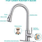 American Imaginations AI-36533 10" Brushed Nickel Curved Stainless Steel Modern Kitchen Sink Faucet
