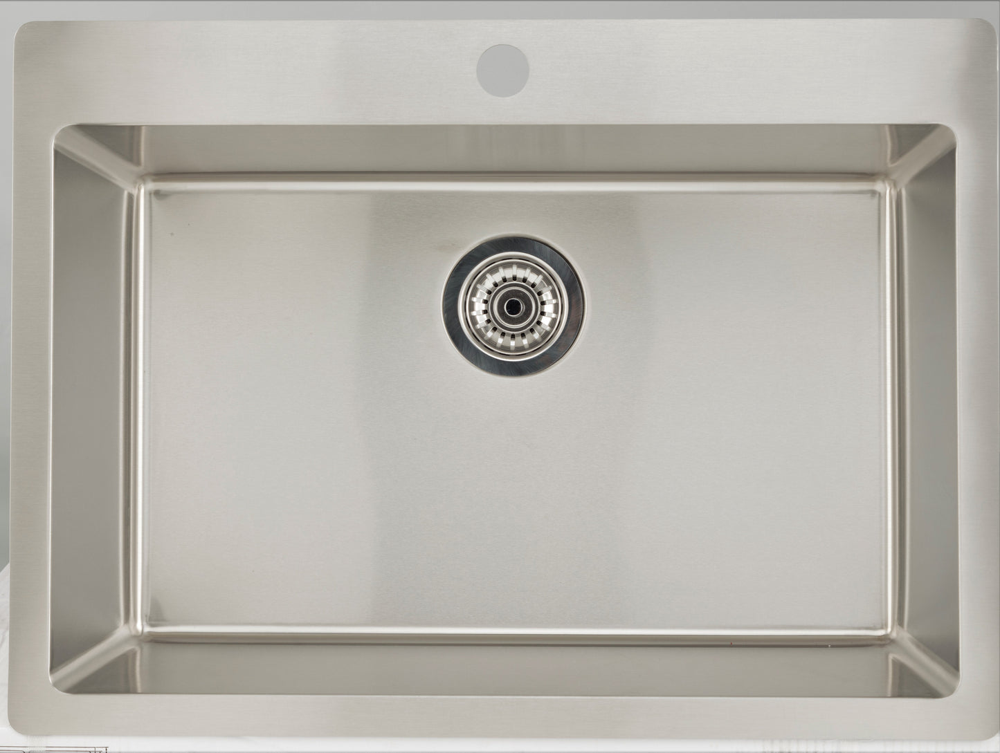 American Imaginations AI-37002 25" Chrome Rectangle Stainless Steel Modern Kitchen Sink