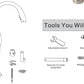American Imagitions AI-34391 12" Stainless Steel Stainless Steel Modern Kitchen Sink Faucet
