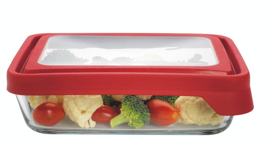 Anchor 6 Cup Rectangular Storage, Red - (Bundle of 18)