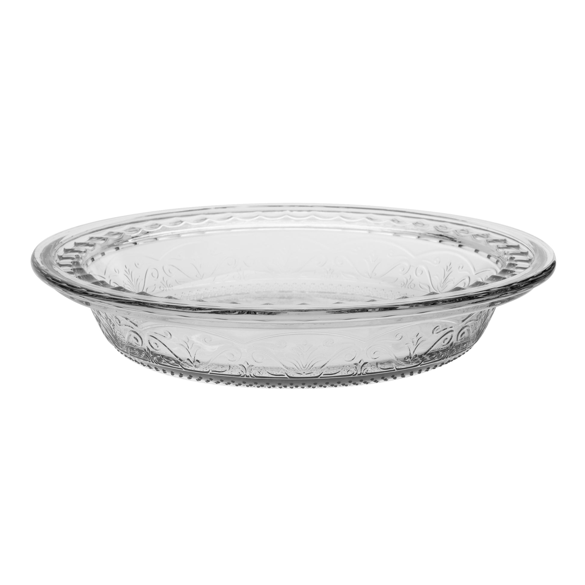 Anchor 9.5" Laurel Embossed Pie Dish - (Bundle of 19)