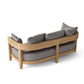 Anderson Teak Coronado Natural Teak Wood Deep Seating Sofa With All-Weather Sunbrella Cushions