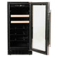 Azure 1.0 15" 3 Cu.Ft. Undercounter Beverage Center With Stainless Trim Glass Door