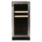 Azure 1.0 15" 3 Cu.Ft. Undercounter Beverage Center With Stainless Trim Glass Door