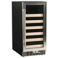 Azure 1.0 15" 3 Cu.Ft. Undercounter Wine Center With Overlay Trim Glass Door