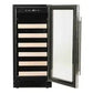 Azure 1.0 15" 3 Cu.Ft. Undercounter Wine Center With Overlay Trim Glass Door