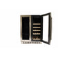 Azure 1.0 24" 2.5 Cu.Ft. French Door Dual Zone Beverage and Wine Center With Stainless Trim Glass Door