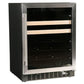 Azure 1.0 24" 5.1 Cu.Ft. Undercounter Beverage Center With Stainless Trim Glass Door
