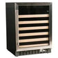 Azure 1.0 24" 5.1 Cu.Ft. Undercounter Wine Center With Overlay Trim Glass Door