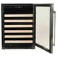 Azure 1.0 24" 5.1 Cu.Ft. Undercounter Wine Center With Overlay Trim Glass Door