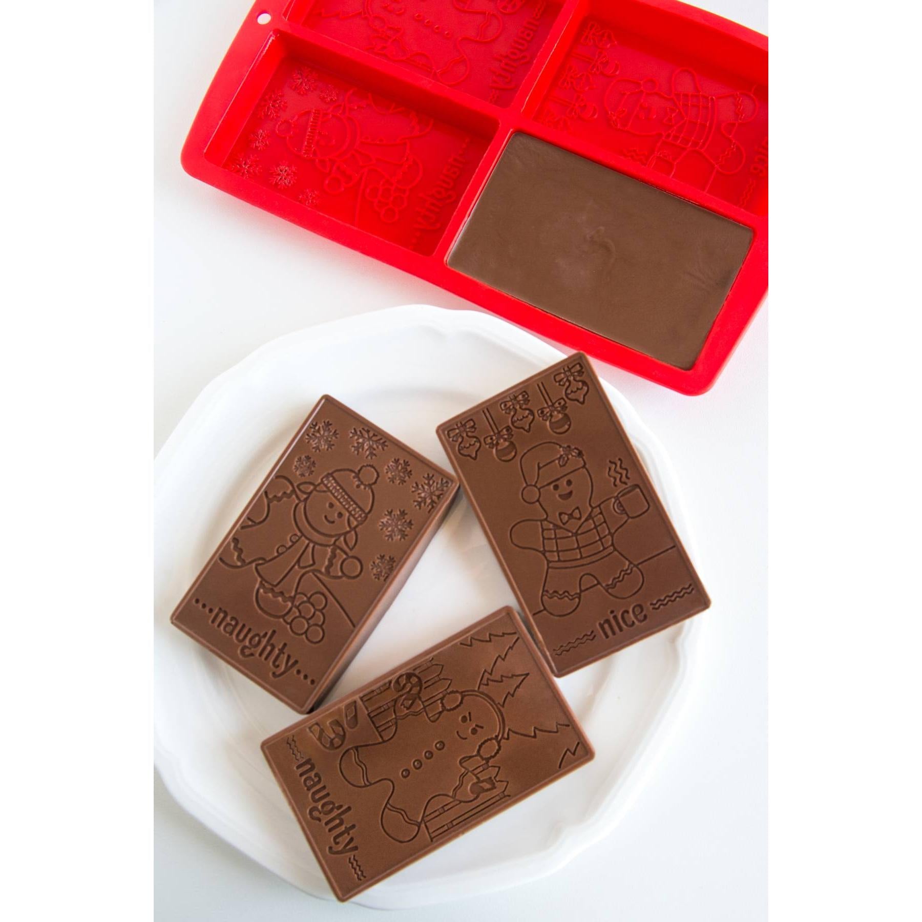 Bakelicious Naughty & Nice Chocolate Bark Mold - (50 Pieces)