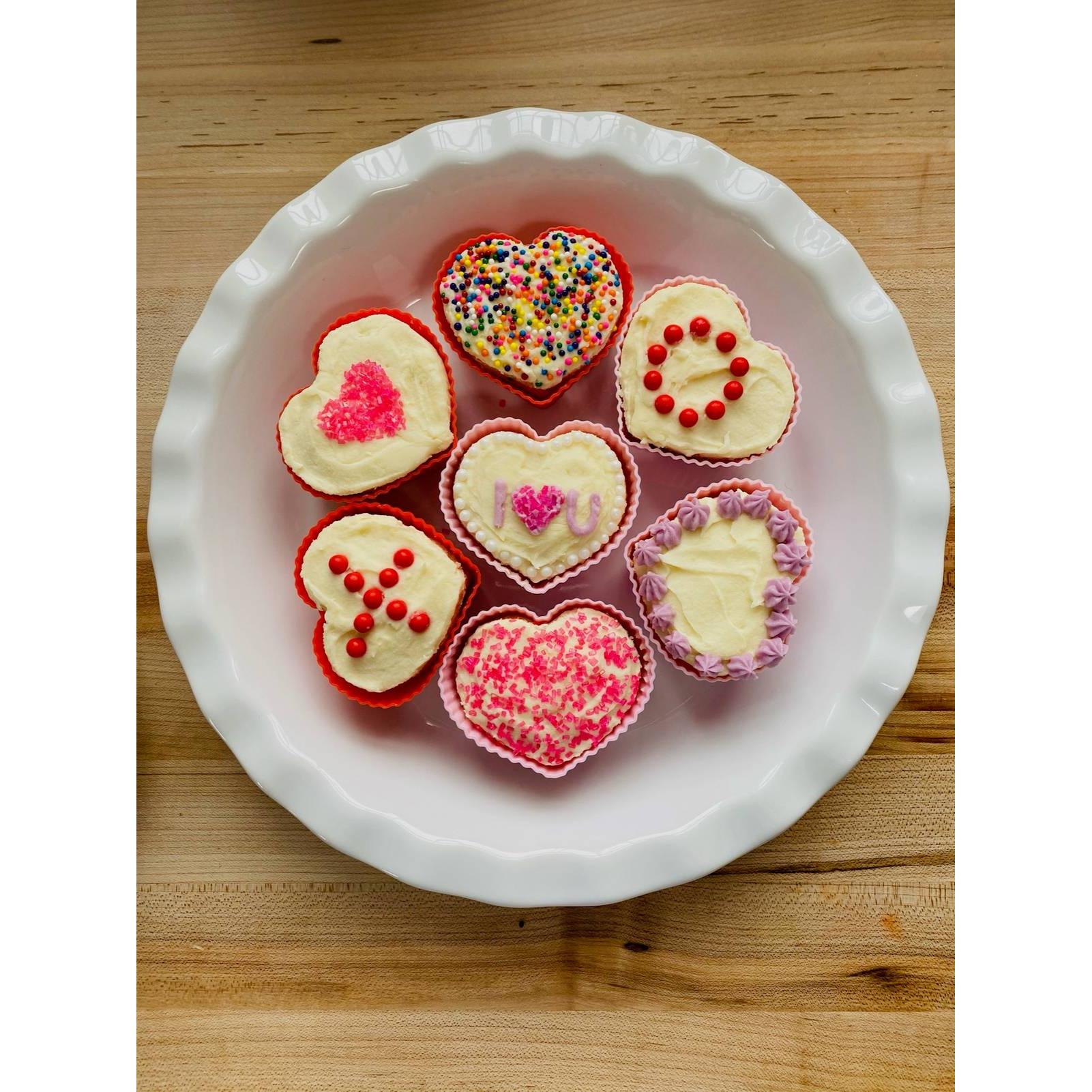 Bakelicious Silicone Bake Cups Heart S/12 - (54 Sets)