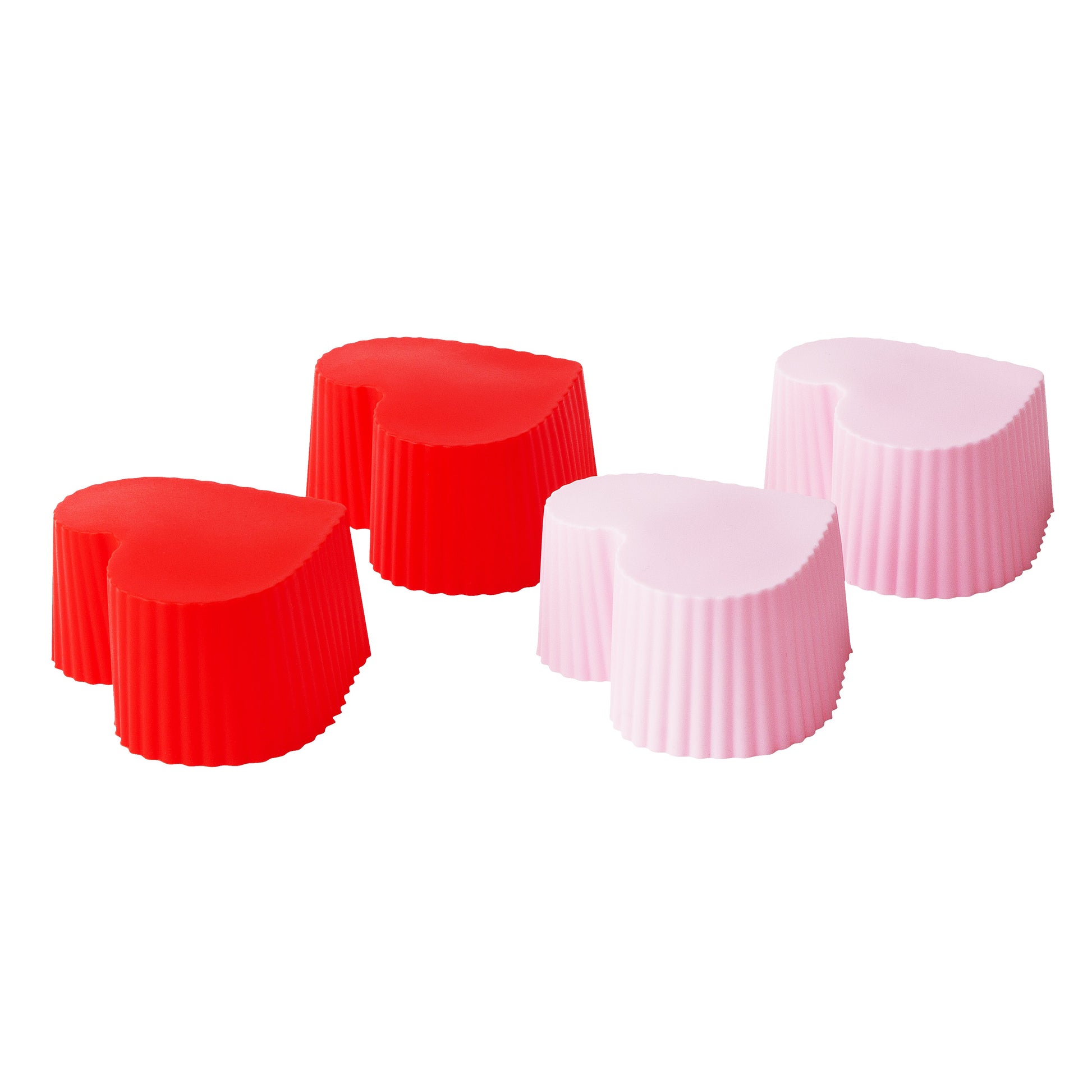 Bakelicious Silicone Bake Cups Heart S/12 - (54 Sets)