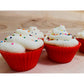 Bakelicious Silicone Bake Cups S/12 Red - (54 Sets)