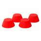Bakelicious Silicone Bake Cups S/12 Red - (54 Sets)