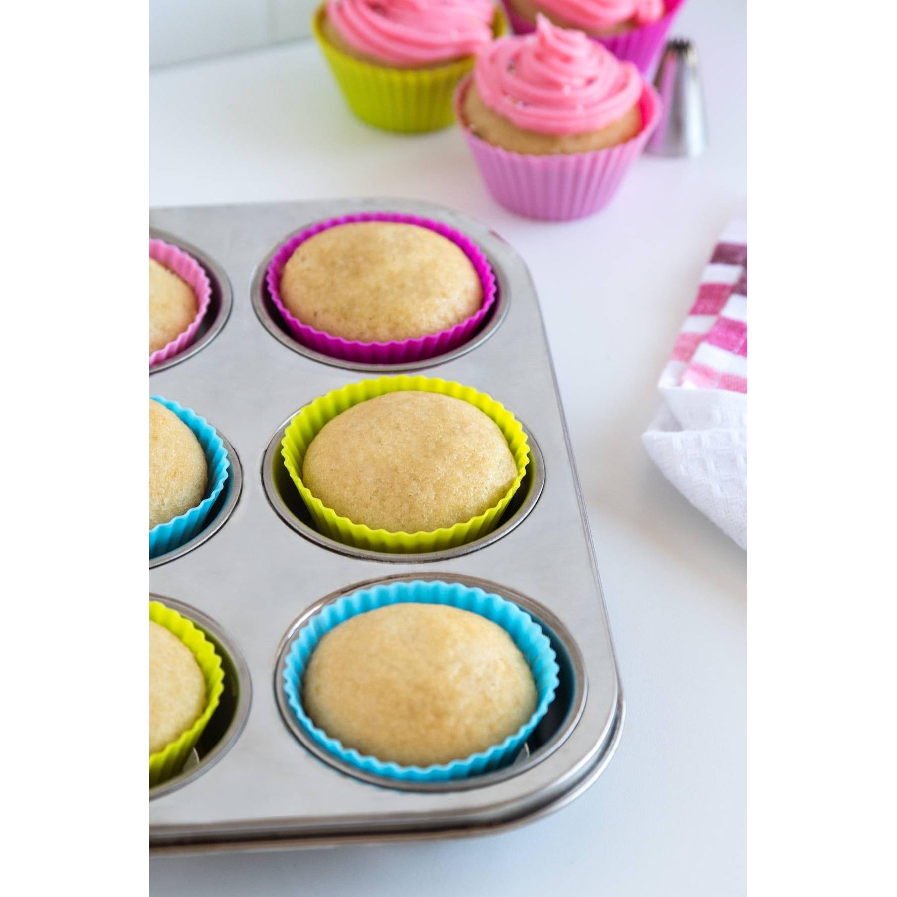 Bakelicious Silicone Bake Cups (Set of 12) - (49 Sets)