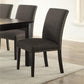 Benzara Ash Black Wooden Frame Dining Chair Set of Two