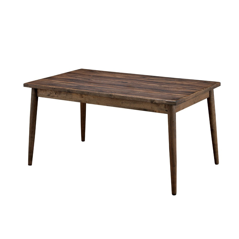 Benzara BM123387 Eindride Mid Cent Modern Dining Table, Brown