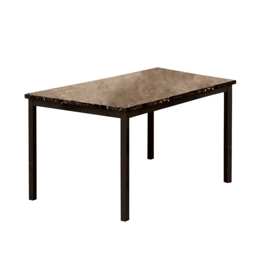 Benzara BM123399 Colman Contemporary Dining Table, Black