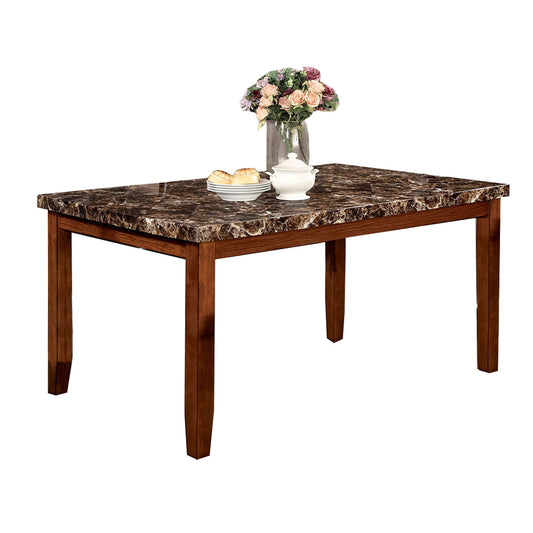 Benzara BM123472 Elmore Oak Finish Dining Table