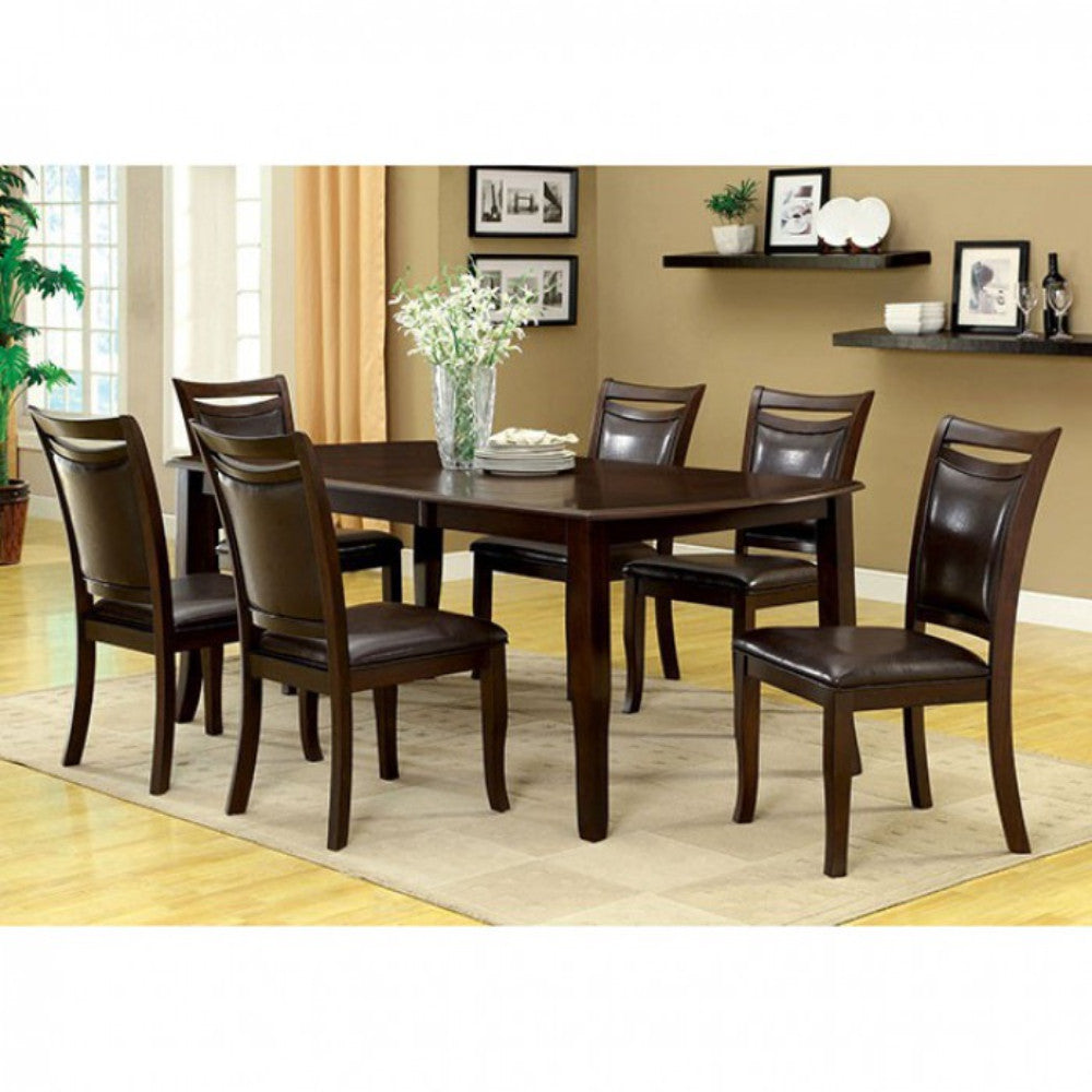 Benzara BM131112 Woodside Contemporary Dining Table, Expresso Finish