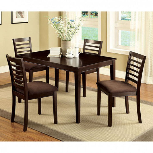 Benzara BM137831 Eaton 5 PC. Dining Table Set, Espresso Finish