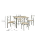 Benzara BM158031 Sturdy Dining Table In A set Of Five, Silver