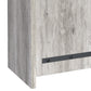 Benzara BM160269 Gray Spacious Wooden Accent Cabinet