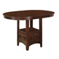 Benzara BM168044 Dilate Counter Height Dining Table, Warm Brown