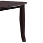 Benzara BM171275 Rectangular Wooden Dining Table With Butterfly Leaf and Tapered Legs, Brown