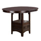 Benzara BM171297 Wooden Counter Height Table, Brown