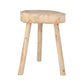 Benzara BM205071 Beige Wooden Contemporary Accent Table With Texture Rings