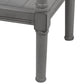 Benzara BM206047 Gray Wooden Square Accent Table With One Paneled Open Shelf