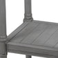 Benzara BM206047 Gray Wooden Square Accent Table With One Paneled Open Shelf