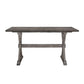 Benzara BM219951 Wooden Farmhouse Style Counter Height Table With X Shaped Base, Gray