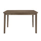 Benzara BM220145 Rectangular Shape Wooden Dining Table With Tapered Legs, Rustic Brown