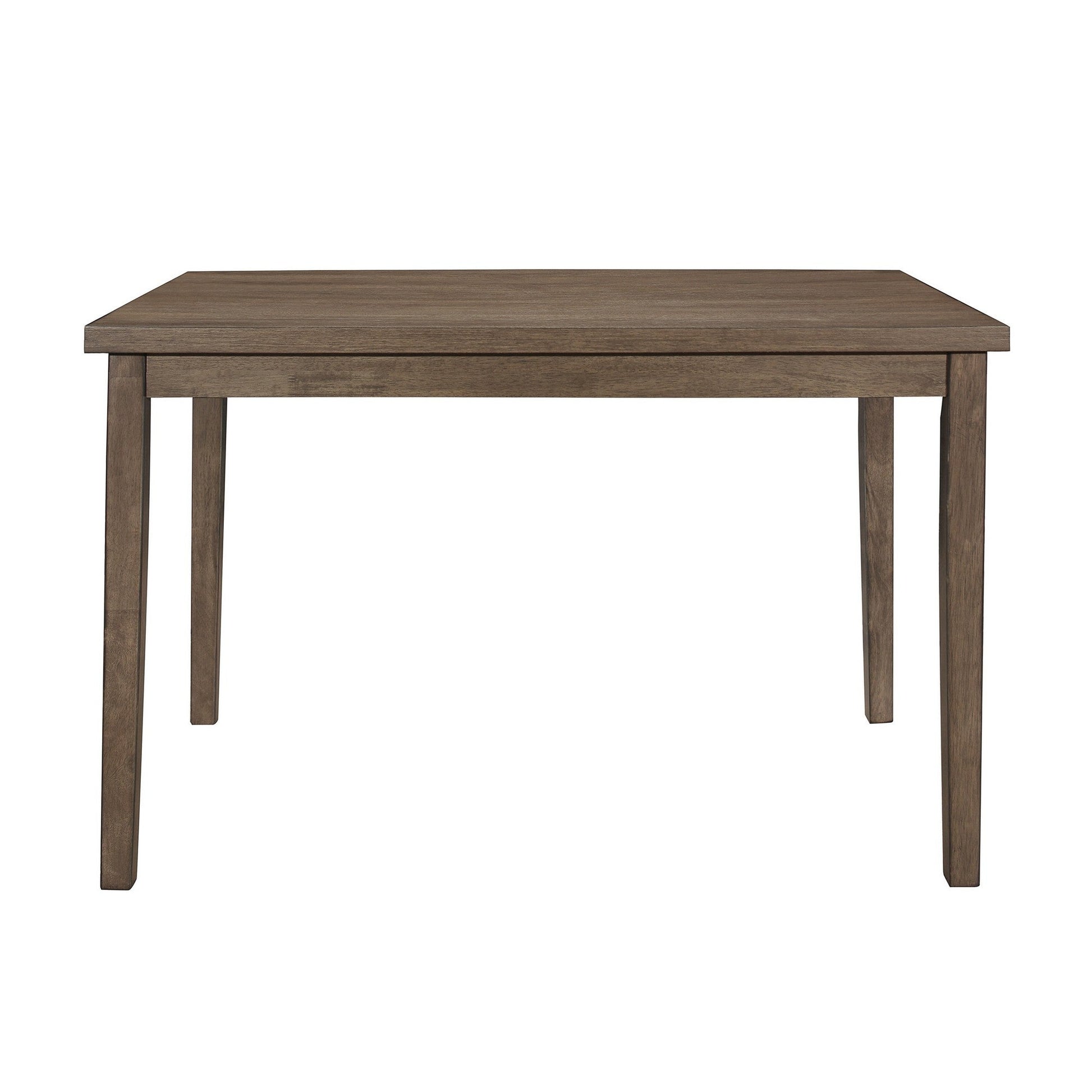 Benzara BM220145 Rectangular Shape Wooden Dining Table With Tapered Legs, Rustic Brown