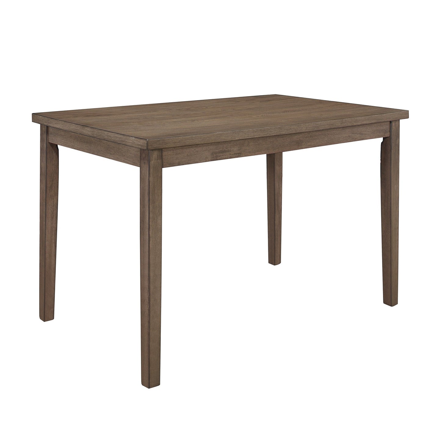 Benzara BM220145 Rectangular Shape Wooden Dining Table With Tapered Legs, Rustic Brown