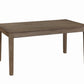 Benzara BM220935 Transitional Style Wooden Dining Table With Two Drawers, Brown