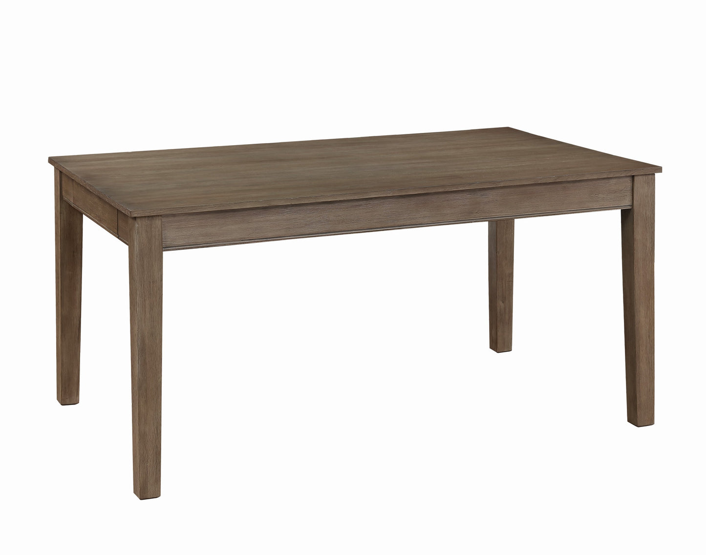 Benzara BM220935 Transitional Style Wooden Dining Table With Two Drawers, Brown