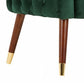 Benzara BM223454 Green Button Tufted Fabric accent Chair With Nailhead Trim Details