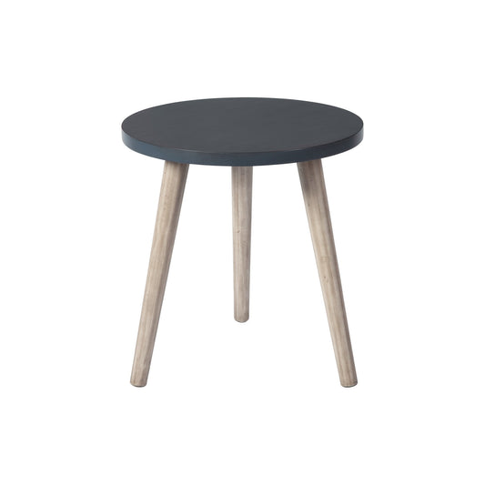 Benzara BM231403 Black Wooden Accent Table With Splayed Legs Support