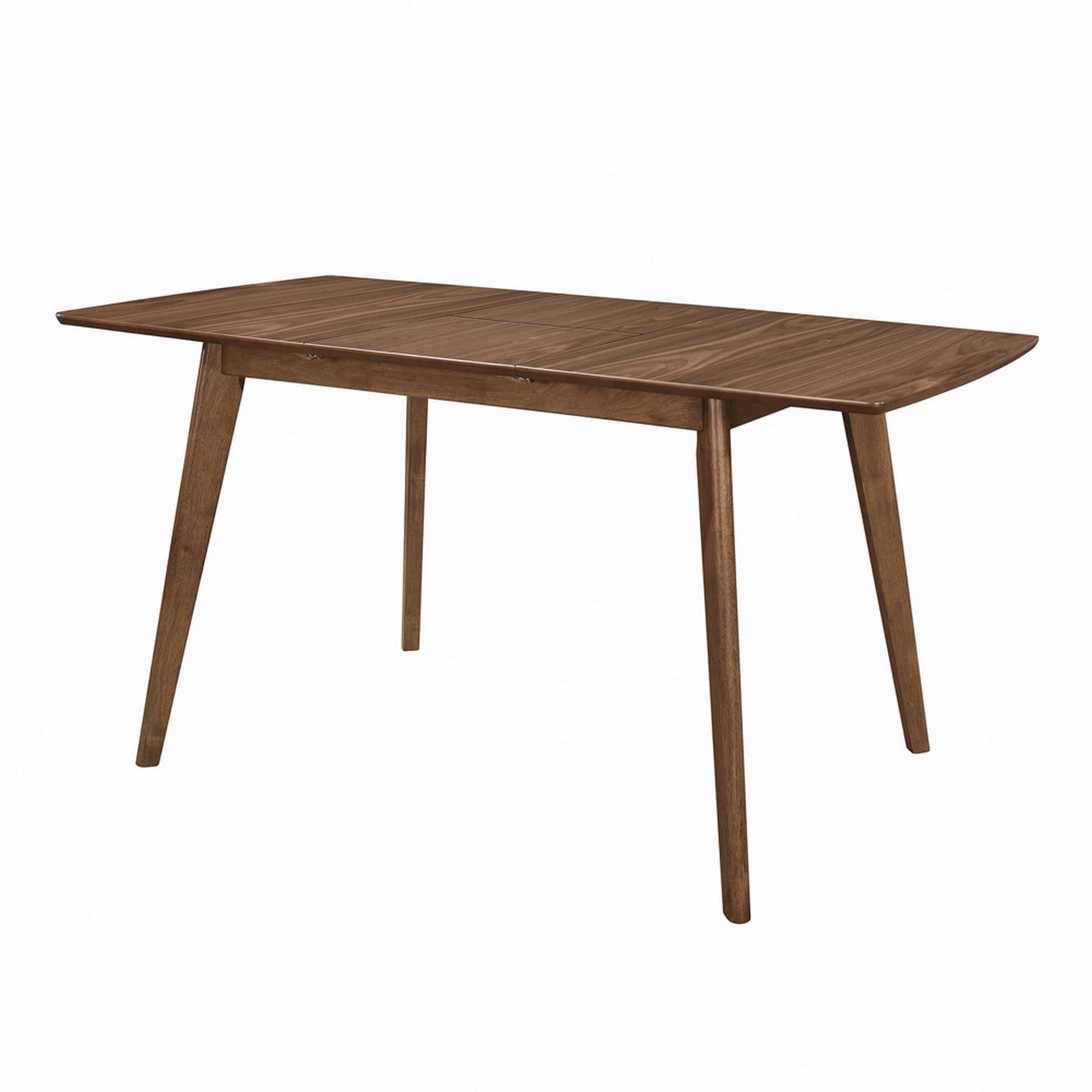 Benzara BM233394 30 Inch Mid Century Modern Wooden Dining Table, Brown