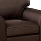 Benzara BM233881 Brown Transitional Style Chair With Pillow Backrest and Flared Armrests