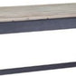 Benzara BM239675 Gray Farmhouse Wooden Coffee Table With Open Shelf and Turned Legs