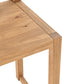 Benzara BM276979 Jax 24" Natural Brown Rustic Pine Wood Counter Stool With Open Panel Back