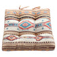 Benzara BM280402 Linda 18" x 18" Soft Microfiber Chair Pad Cushion With Tribal Pattern, Set of 4